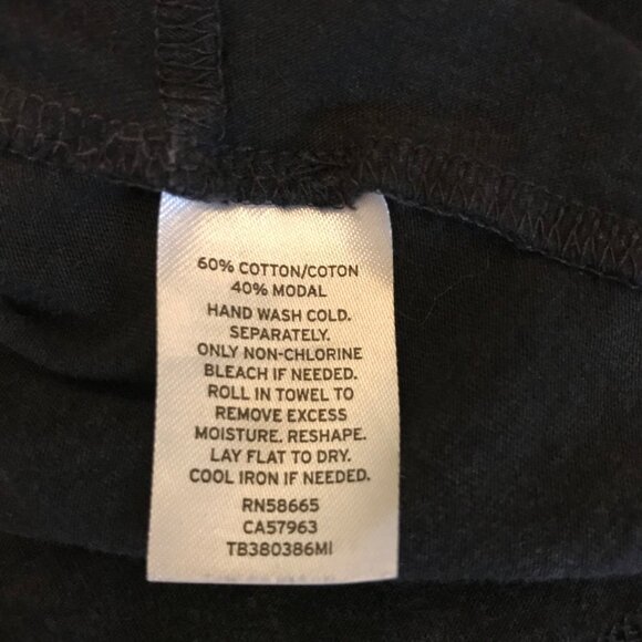 Treasure & Bond Women's Modal Cotton Rolled Hem Crop T-Shirt Size S Beach Casual - Picture 6 of 8